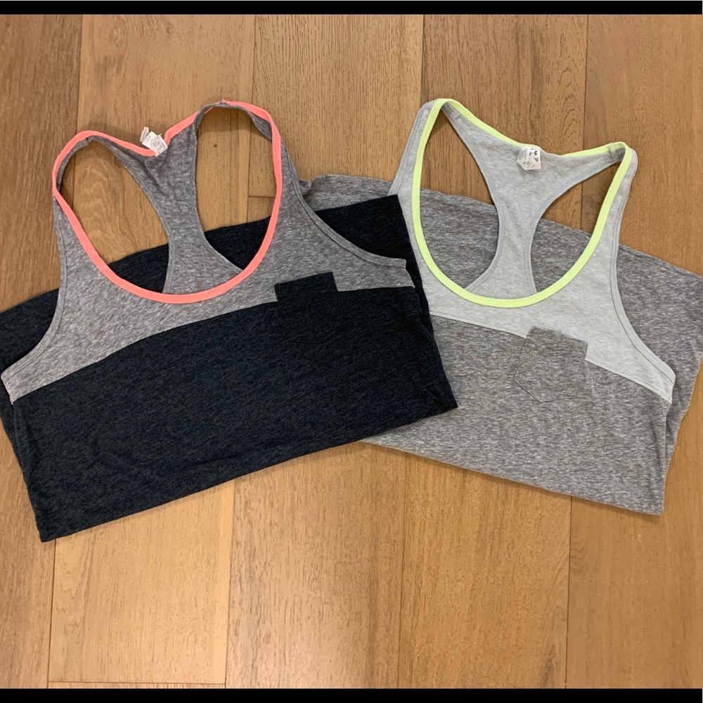 Set of two UNDER ARMOUR workout tops